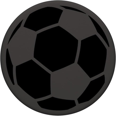 PopSockets Standard PopGrip, Gray Black Soccer Ball Design