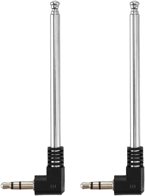 CORONIR 3.5mm FM Radio Antenna 9.5'' Retractable Aerial for Portable Radio Indoor Stereo