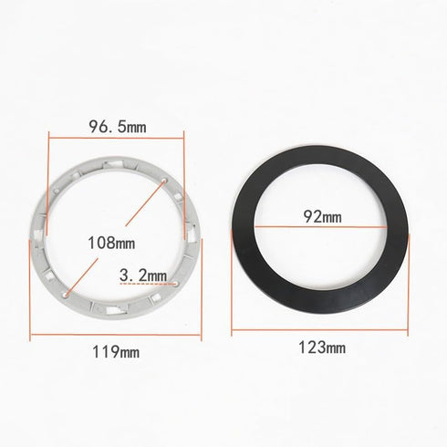 2 Pack 4 Inch Speaker Grill Cover, Black SubWoofer Round Circle Mesh Grille Covers for Car Home Audio Speakers