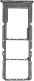 MMOBIEL A23 4G Dual SIM Card Slot Tray Holder Replacement Compatible with Samsung Galaxy - Incl. Sim Pin - Black
