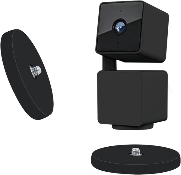 Magnetic Mount Base for WYZE Pan V3 V2 Security Camera, 1/4" Thread, Rubber Coated Magnets