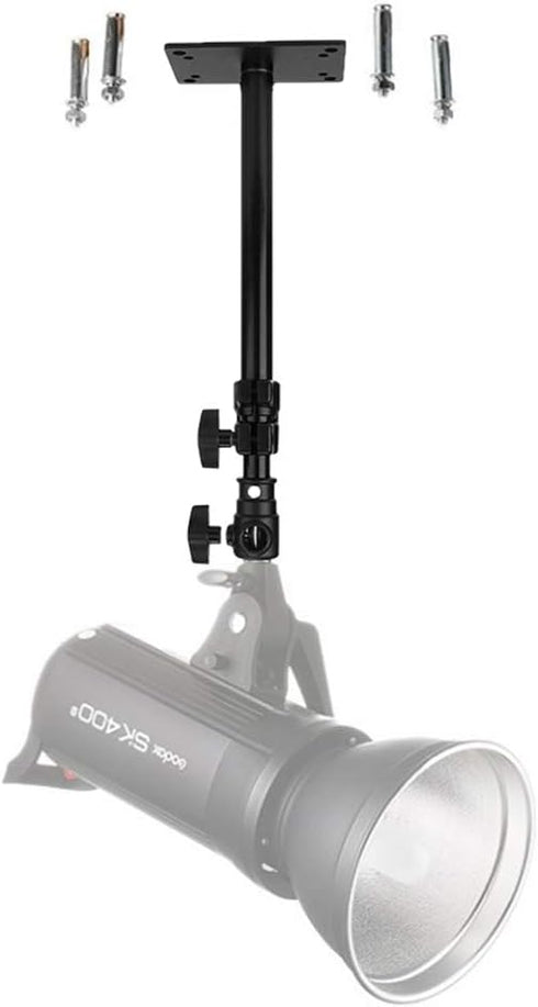 FIEWSZIHU 14.1-21.6inches/36-55 cm 1/4 inch 3/8 inch Camera Ceiling Wall Mount Light Stand with to Universal Adapter
