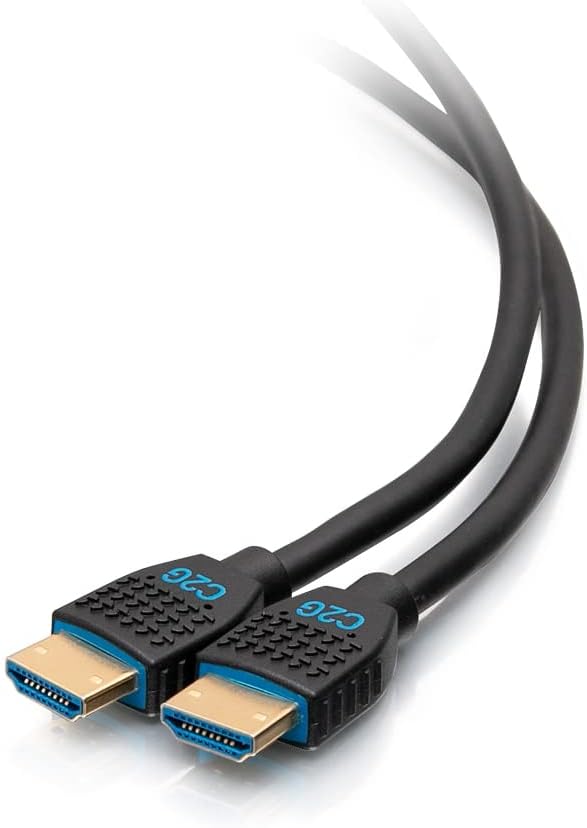 C2G 6ft Premium Certified High Speed HDMI Cable with Ethernet - 4K 60Hz, HDMI (M) to HDMI (M), Shielded, Black