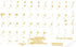 Spanish Latin American Keyboard Stickers, Yellow Letters on Transparent Background for Any Laptop PC Notebook