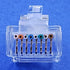 IDEAL Electrical 85-385 Unshielded Feed-Thru Modular Plug, Cable Connector for CAT6A/6 Unshielded Cables