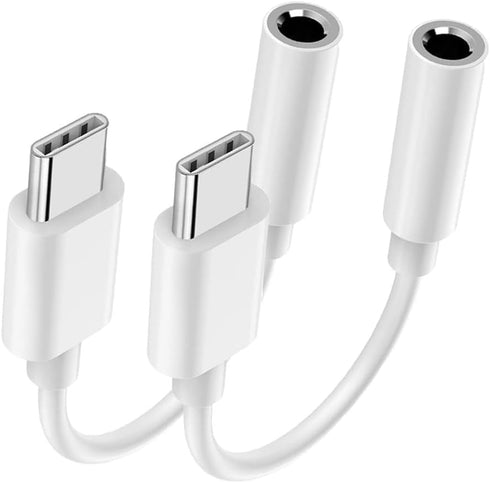 USB C to 3.5mm Headphone Jack Adapter for iPhone 15/15 Pro/Pro Max/Plus, Type C Aux Dongle Compatible with iPad