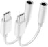 USB C to 3.5mm Headphone Jack Adapter for iPhone 15/15 Pro/Pro Max/Plus, Type C Aux Dongle Compatible with iPad