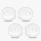 EKIND 4 Pcs Anti-Slip Silicone Ear Cover Tips for iPhone 7/6S/6 Plus/5S/5C/5 Headphones (Clear)