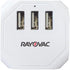 Rayovac Three Sided Surge Protector Cube with 3 Outlets & USB Ports, ETL Certified Adapter for Home, Office