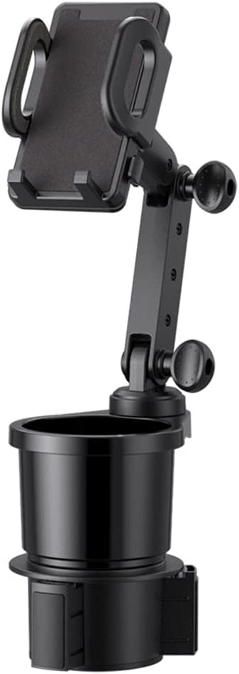 Car Cup Holder Phone Mount, Universal Auto Cell Phone Stand with Drink Expand Cup Holder, 2 in 1 Multifunctional with