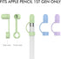 AHASTYLE 1st 3 Pack 1st Silicone Cap for Apple Pencil Generation Anti-Lost Apple Pencil Cap Cover Accessories