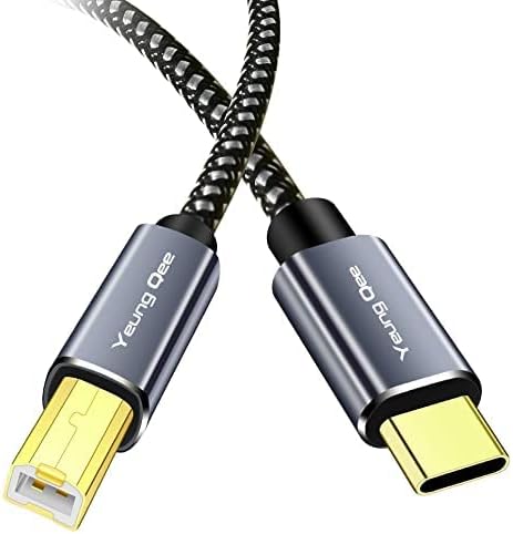 Yeung Qee USB C Printer Cable 25 ft, USB Type C to USB 2.0