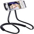Flexible Long Arms Clip Holder, Universal Mobile Phone Stand Hanging on Neck for Tablet PC Desktop (Blue)