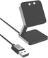 Compatible with Uaue Smart Watch Charger Stand, Lamshaw Charging Stand Desk Watch Stand Holder Compatible with Donerton T50S T50H 1.85" Smartwatch/Uaue T50S 1.85" Smart Watch (Black)