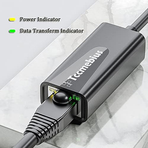 USB Ethernet Adapter, USB 3.0 to 10/100/1000 Gigabit Ethernet LAN Network Adapter for Nintendo, MacBook, Windows PC