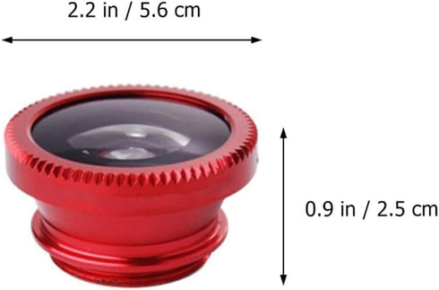 Toddmomy 2 Sets Clip-on Phone Camera Lens Kit, Wide Angle Macro Fisheye Mobile Camera Lenses for Smartphone