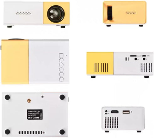 Mini Projector, LCD 1080P Portable Projector, Outdoor Movie Projector, Home TV Video LED Projector