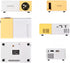 Mini Projector, LCD 1080P Portable Projector, Outdoor Movie Projector, Home TV Video LED Projector