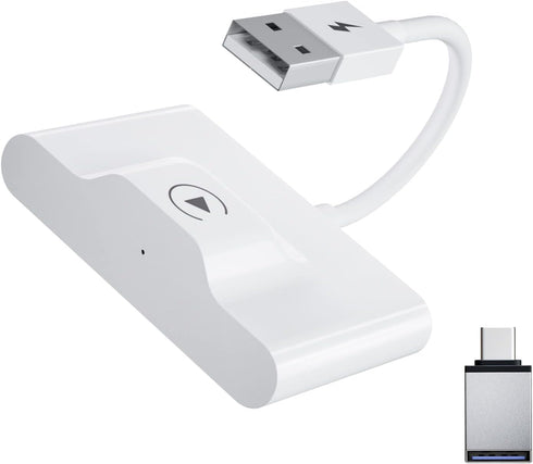 Wireless CarPlay Adapter for Apple iPhone, Convert Wired to Wireless CarPlay Dongle, Plug and Play for Factory CarPlay