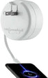 Retractable USB-C Cable, Portable Wall Charger & Fast Charge Power Bank - All in One for iPhone 15 & Samsung