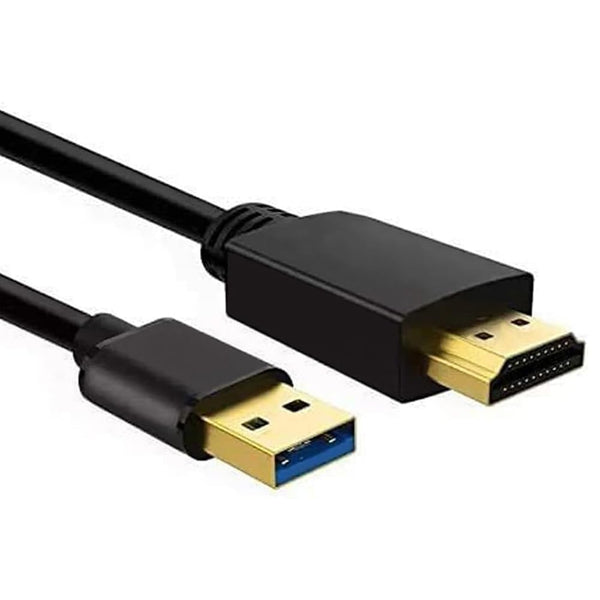 Znoogrn USB to HDMI Cable, USB-A to HDMI Adapter for Monitor, Type-A Male
