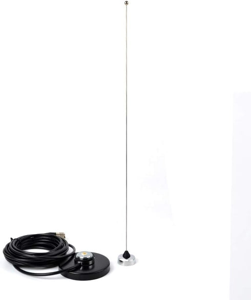 HYS TC-MB90 NMO Mount Magnetic Base for Car Mobile Radio Antenna with 5M RG58 Coaxial Cable