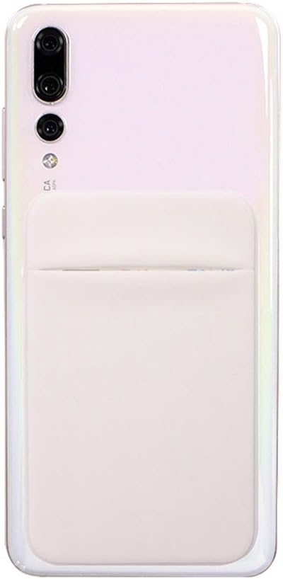 Slim Credit Card Holder for Back of Cell Phone, Stretchy Ultra Lycra 3M Self Adhesive Stick On Wallet for ID Credit Card