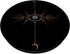Minimal Half Moon Blue Evil Eye Galaxy Space Spiritual Gift PopSockets Standard PopGrip