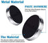 Magnetic Phone Mounts 2 Pack with 3M Adhesive - Black Flat Cell Phone Holder for Car Dashboard, Truck, Wall, Mirror,