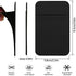 ACKLLR 3 Pack Cell Phone Card Holder, Adhesive Sticker for Back of Phone, Stretchy Fabric Card Sleeves