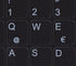 Spanish Latin American Replacement Keyboard Sticker, Black