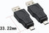 USB 2.0 Adapter A Male to Micro Male, Black (3 Pack) USB A Male to Micro Male Adaptor