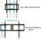 VideoSecu Tilt TV Wall Mount Bracket for Most 23"-85" LCD LED UHD Plasma TVs with Magnetic Stud Finder