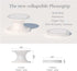 Collapsible Phone Bracket - 360° Rotary Grips for Phones & Tablets (3 Pack) - White Heart Rose Gold