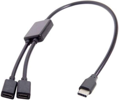 chenyang USB C OTG Cable, USB Type C 1 Male to 2 Female Dual Ports Hub Cable for Laptop, PC, Mouse