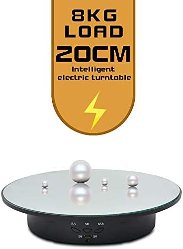 7.87inch /17.6lbs 360 Cake,3D JAYEGT Motorized Rotating Display Stand, Load, Degree Electric Rotating Turntable