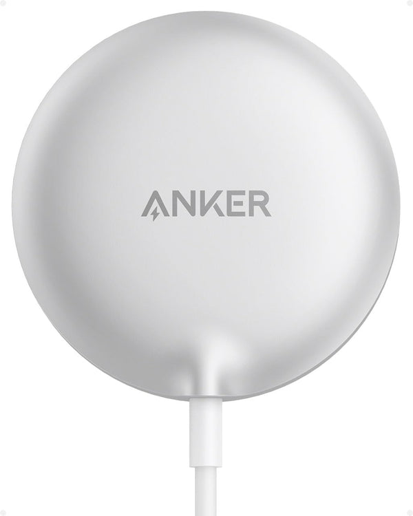 Anker MagGo Magnetic Wireless Charger (Pad), Qi2 Certified 15W Ultra-Fast MagSafe Compatible Wireless Charger for