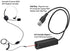 USB Adapter Cable to RJ9 Female for Jabra QD Headset GN1200, Connects to Computer, PC, Laptop, Mac, Softphone, Skype,