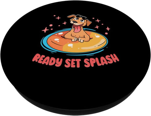 Dog Training Dock Diving PopSockets Standard PopGrip