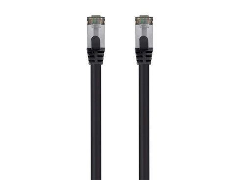 Monoprice Cat8 26AWG S/FTP Ethernet Network Cable - 3 Feet, Black, 2GHz, 40Gbps, Pure Bare Copper