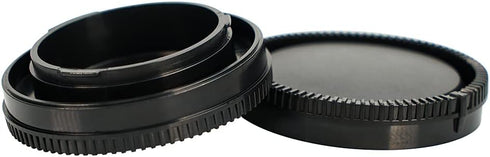 NIYI 2Sets Camera Body Cap and Rear Lens Cap Kit for Sony ENEX Mount Cameras and Lenses
