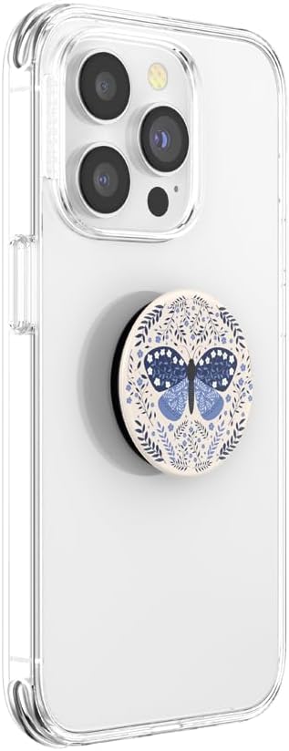 PopSockets Plant-Based Phone Grip with Expanding Kickstand, Eco-Friendly Boho Butterfly Design