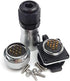 WS28 28MM 5Pin~26Pin Panel Mount Waterproof Aviation Connector, IP68 Cable Connector Plug Socket