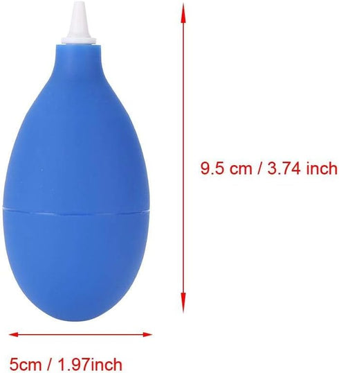 Dust Blower Pump Cleaning Tool for Camera, Watch, Phone, Keyboard, Lens Filter (Black/Blue)