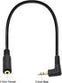 Seadream 2Pack 3.5mm Angle Male to 2.5mm Female Headset Audio Adapter Cable Extender