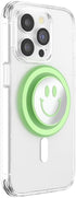 Matcha Dew Happy Reflex PopSockets Phone Grip with Expanding Kickstand, MagSafe Compatible, Wireless Charging Holder.