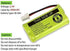 BT183342 Cordless Phone Battery for AT&T CL4940, EL52300, VTech CS6114, Pack of 3