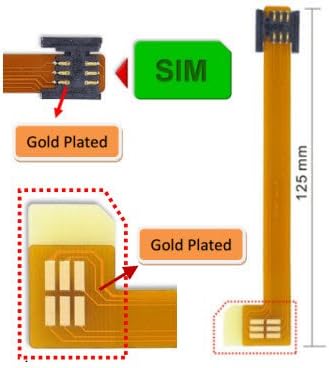 Embedded Works Right-Angle SIM Card Extender w/Flexible Printed Circuit Cable (125mm)