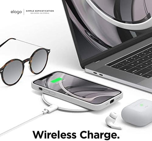 elago 12 12 6.1 inch Compatible with iPhone and iPhone Pro Case, Liquid Silicone, Full Body Protective Cover