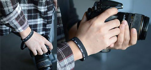 Photographer's Wristband Set to Stop Lens Zoom Creep (Aperture+Focus+Focal Length)